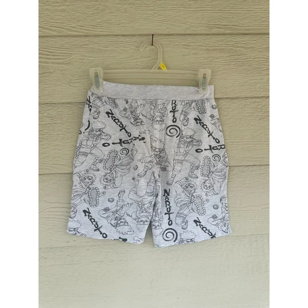 Naruto Anime Kids Boys Graphic T-Shirt And Shorts Outfit Bundle Set Youth 8 10